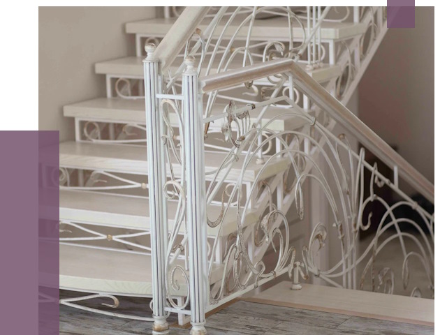 Изготовление кованых лестниц на заказ в Кирове от 88077 руб. | ПРОЛЁТ-Кри