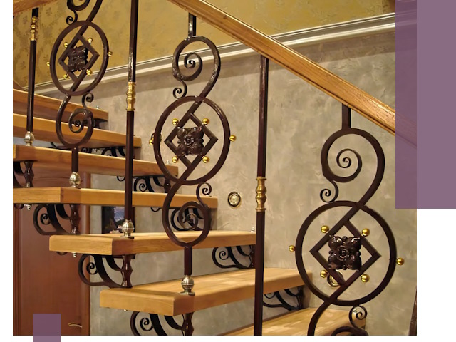 Изготовление кованых лестниц под ключ в Кирове