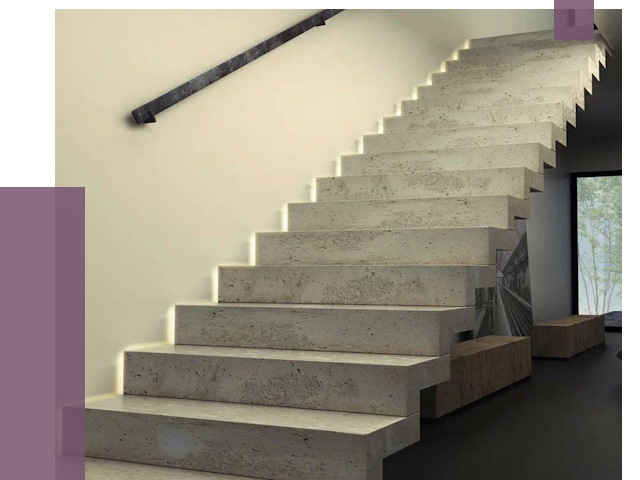 Облицовка бетонных лестниц в Кирове от 4663 руб/м2 