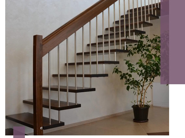 Лестницы на больцах под ключ в Кирове – изготовление и монтаж