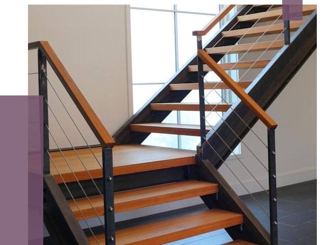 Изготовление лестниц на металлокаркасе в Кирове от 19170 руб. | ПРОЛЁТ-Кри