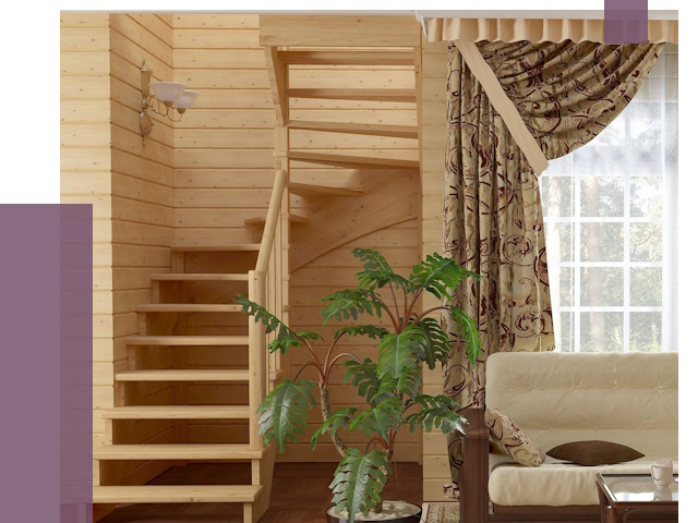 Лестницы для дачи в Кирове от 76938 руб.  | ПРОЛЁТ-Кри