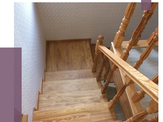 Сосновые лестницы в Кирове под ключ от 8186 руб.  | ПРОЛЁТ-Кри