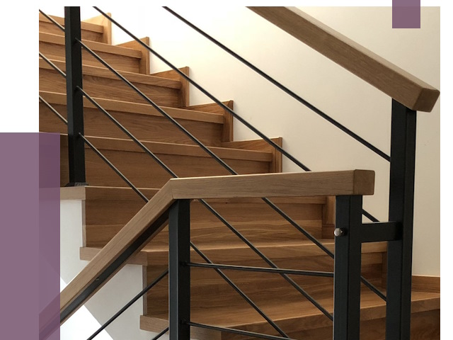 Обшивка металлической лестницы деревом в Кирове от 4404 руб. 