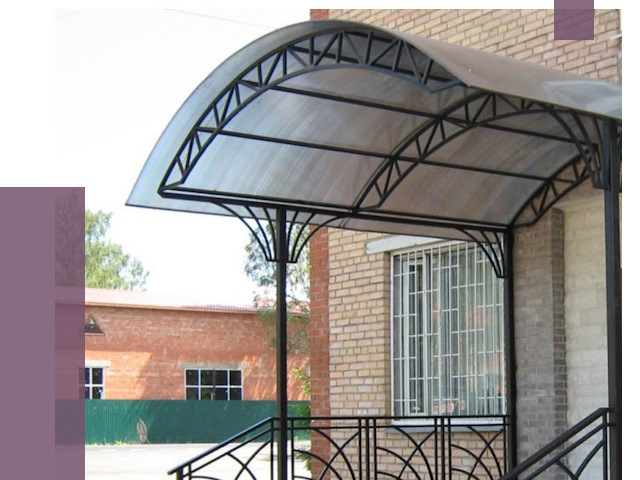 Металлические навесы и козырьки в Кирове от 12953 руб.