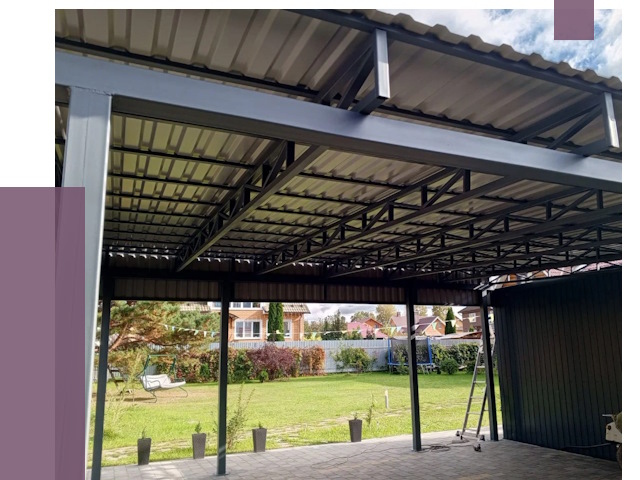 Монтаж навесов в Кирове от 7461 руб. — установка навеса | ПРОЛЁТ-Кри