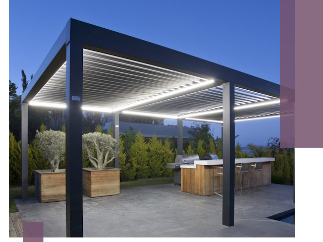 Навесы отдельно стоящие под ключ в Кирове из металла и поликарбоната