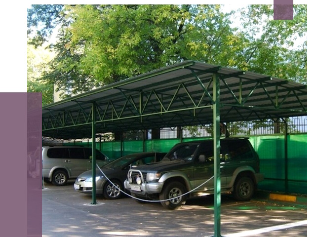 Навесы для парковки в Кирове от 81342 руб. заказать | ПРОЛЁТ-Кри