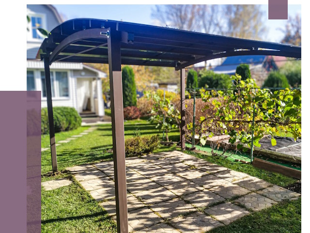 Навесы для дачи в Кирове от 12901 руб. под ключ — ПРОЛЁТ-Кри