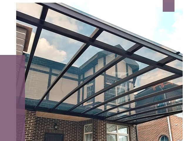 Навесы из поликарбоната в Кирове от 8725 руб. под ключ — ПРОЛЁТ-Кри