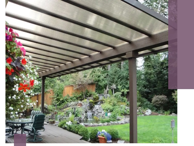 Навесы из поликарбоната под ключ в Кирове быстро и надёжно