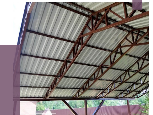 Навесы из профнастила в Кирове от 7461 руб. | ПРОЛЁТ-Кри