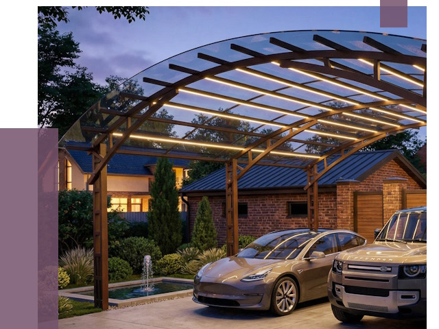 Металлические навесы в Кирове от 12849 руб. под ключ — ПРОЛЁТ-Кри