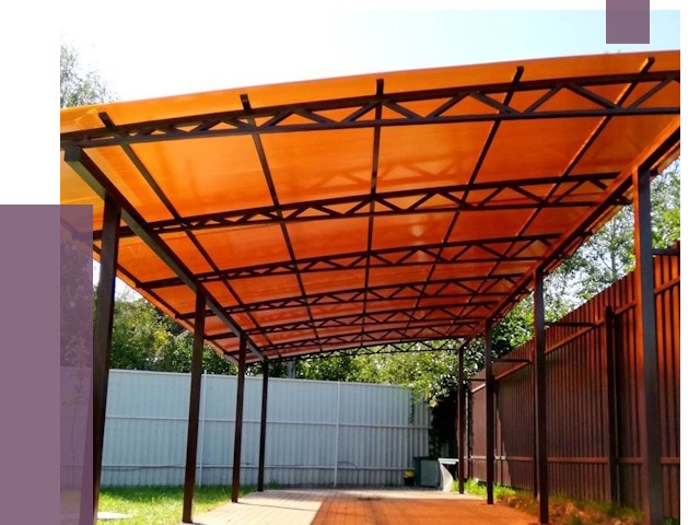 Односкатные навесы под ключ в Кирове от 13315 руб. 