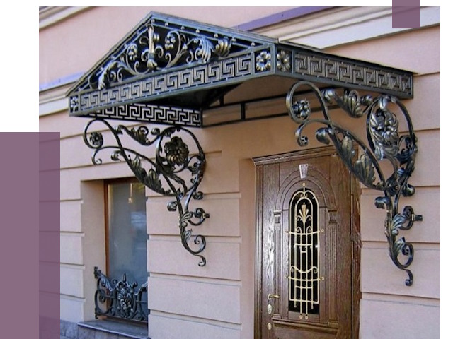 Кованые козырьки в Кирове под ключ от 12901 руб. — ПРОЛЁТ