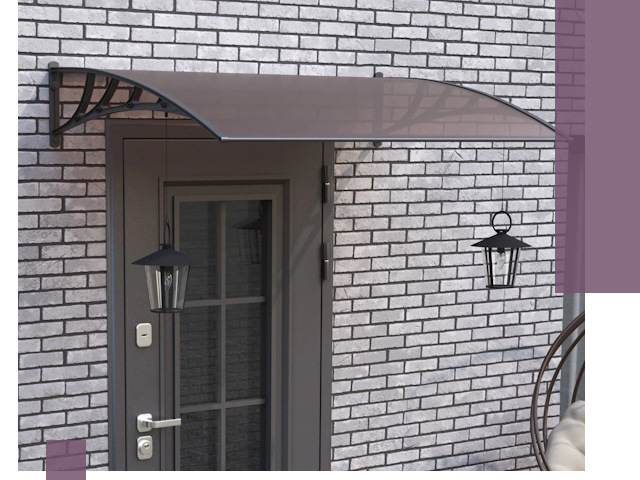 Недорогие козырьки и навесы под ключ в Кирове