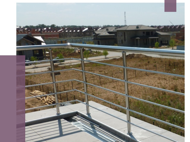 Парапеты из нержавеющей стали в Кирове от 8082 руб. за м² | ПРОЛЁТ-Кри