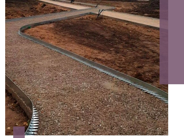 Металлические бордюры под ключ в Кирове — изготовление и монтаж