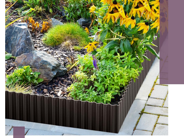 Металлические бордюры для клумб в Кирове — производство и монтаж