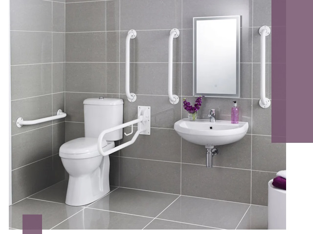 Поручни для санузлов в Кирове: установка, ремонт и монтаж